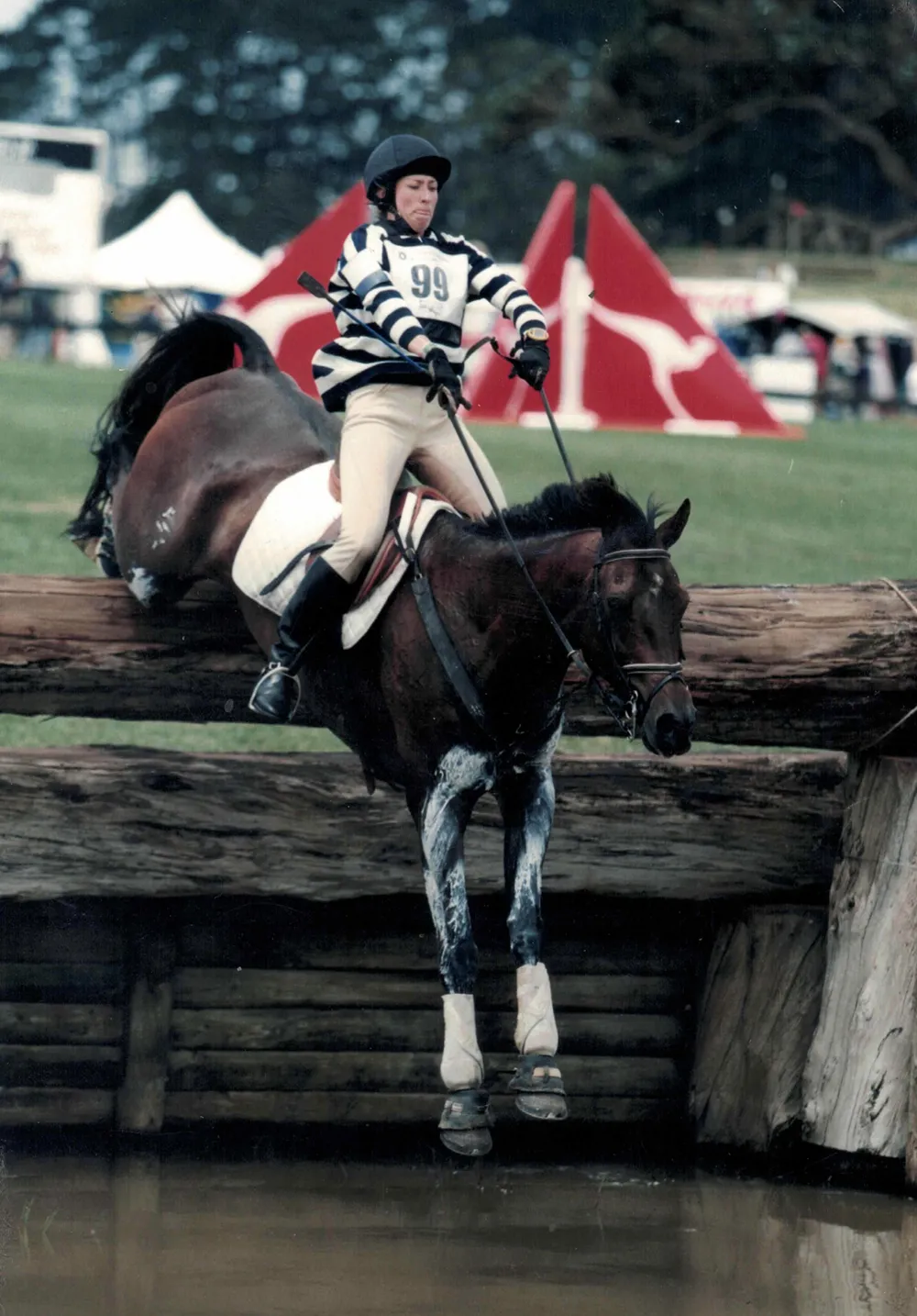Karen Teague working with a horse at Brookby Heights